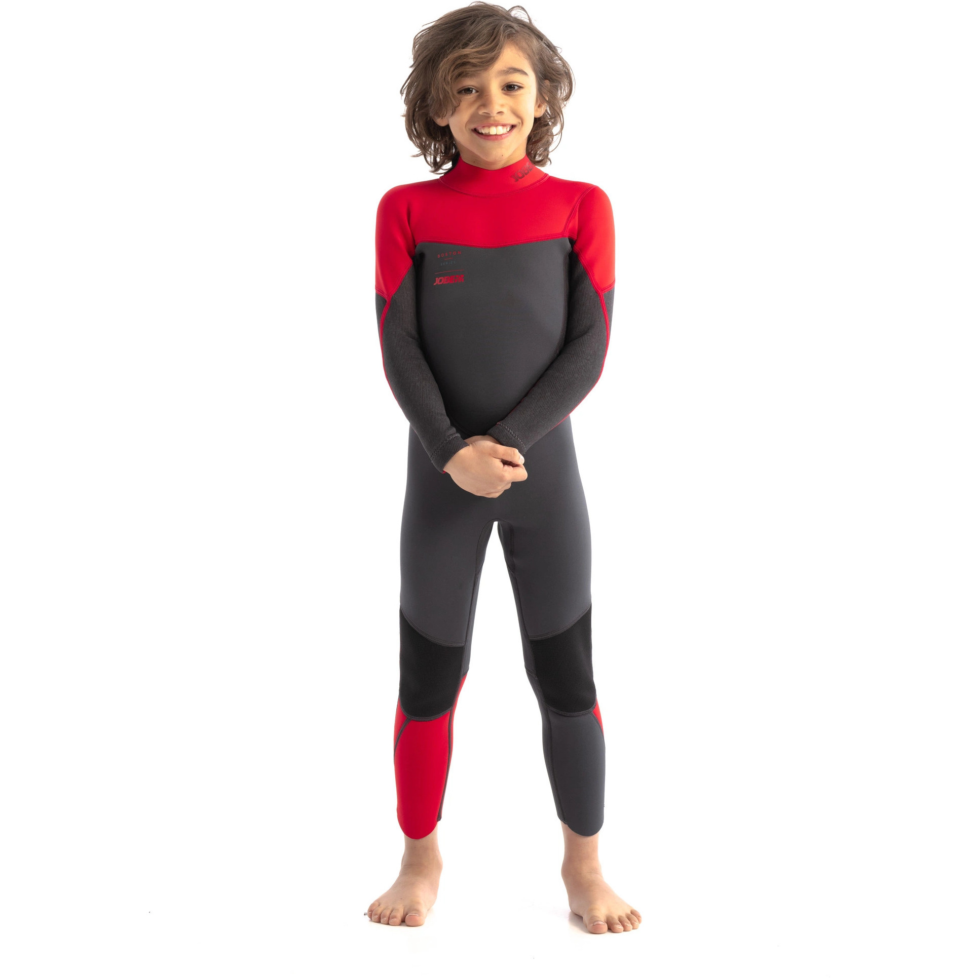 2026 Jobe Junior Boston 3/2mm Back Zip Neopreno 3035210 - Red